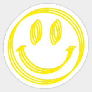Acid House Smile Face Trippy Sticker